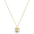 Snake Zircon Pearl Pendant Necklace